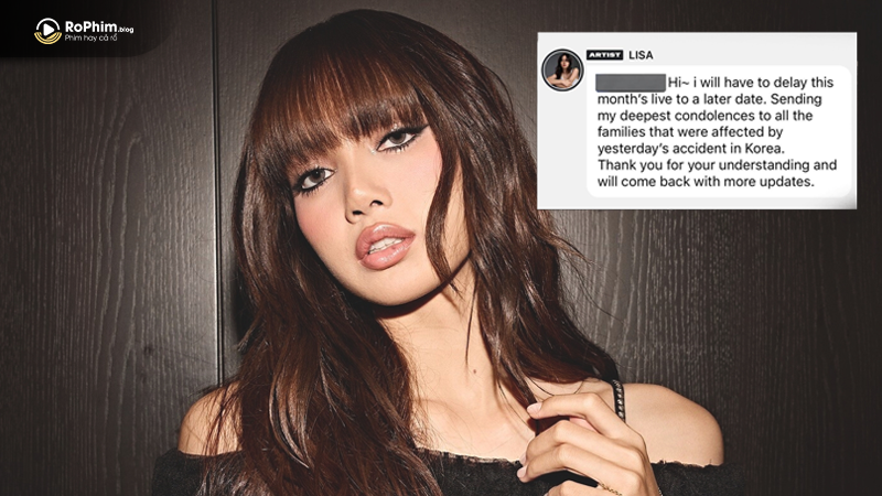 Hàn Quốc chìm trong tang thương - Lisa - BLACKPINK thông báo dời lịch livestream trên instagram