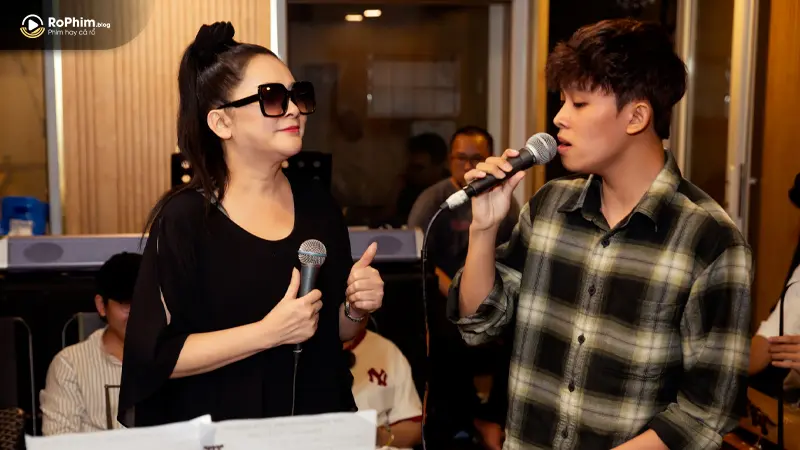 Hồ Văn Cường và Như Quỳnh tập luyện chuẩn bị cho liveshow sắp tới